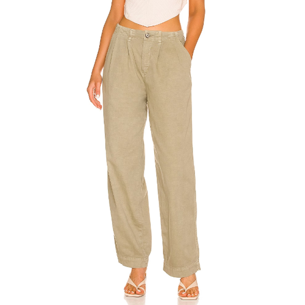 NWT Free People x REVOLVE Womens Abby Chino Twill Pants Light Willow Size 4